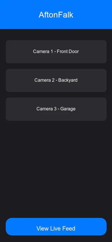 AftonFalk iOS App Screenshot
